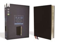 NASB, Thinline Bible, Large Print, Bonded Leather, Black, Red Letter, 1995 Text, Comfort Print