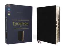 NIV, Thompson Chain-Reference Bible, European Bonded Leather, Black, Thumb Indexed, Red Letter, Comfort Print