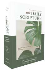 Niv, Daily Scripture, Super Giant Print, Paperback, White/Green, Comfort Print