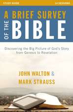 A Brief Survey of the Bible Study Guide: Discovering the Big Picture of God's Story from Genesis to Revelation