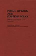 Public Opinion and Foreign Policy