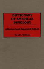 Dictionary of American Penology