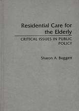 Residential Care for the Elderly