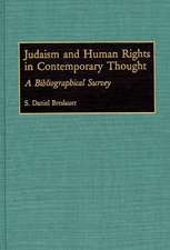 Judaism and Human Rights in Contemporary Thought