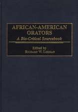 African-American Orators: A Bio-Critical Sourcebook