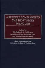 A Reader's Companion to the Short Story in English