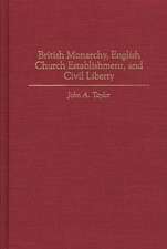 British Monarchy, English Church Establishment, and Civil Liberty