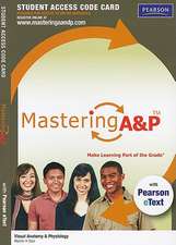 Mastering A&P for Visual Anatomy & Physiology with Pearson eText Student Access Code Card