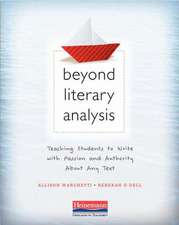 Beyond Literary Analysis