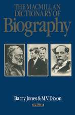 The Macmillan Dictionary of Biography