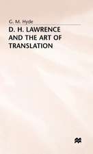 D. H. Lawrence and the Art of Translation