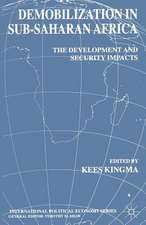 Demobilization in Sub-Saharan Africa