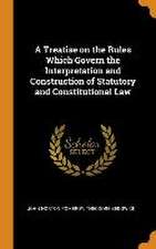 A Treatise on the Rules Which Govern the Interpretation and Construction of Statutory and Constitutional Law