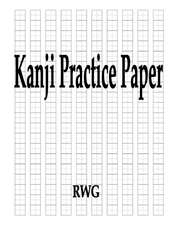 Kanji Practice Paper