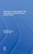 Who Pays For Clean Water?: The Distribution Of Water Pollution Control Costs