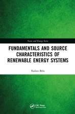 Fundamentals and Source Characteristics of Renewable Energy Systems