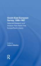 Sovieteast European Survey, 19861987: Selected Research And Analysis From Radio Free Europe/radio Liberty