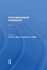 Stud Managers' Handbook, Vol. 19