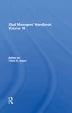 Stud Managers' Handbook, Vol. 18