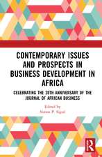 Contemporary Issues and Prospects in Business Development in Africa