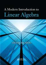 A Modern Introduction to Linear Algebra