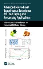 Advanced Micro-Level Experimental Techniques for Food Drying and Processing Applications