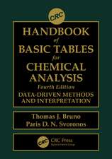 CRC Handbook of Basic Tables for Chemical Analysis: Data-Driven Methods and Interpretation