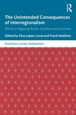 The Unintended Consequences of Interregionalism: Effects on Regional Actors, Societies and Structures