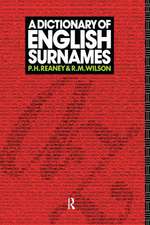 A Dictionary of English Surnames