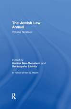 The Jewish Law Annual Volume 19