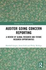 Auditor Going Concern Reporting