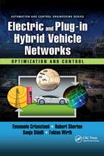 Electric and Plug-in Hybrid Vehicle Networks: Optimization and Control