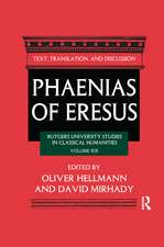 Phaenias of Eresus: Text, Translation, and Discussion