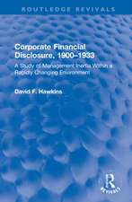 Corporate Financial Disclosure, 1900-1933