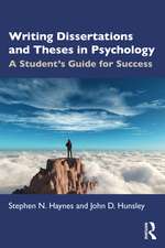 Writing Dissertations and Theses in Psychology: A Student’s Guide for Success