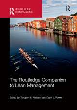 The Routledge Companion to Lean Management