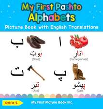 My First Pashto Alphabets Picture Book with English Translations