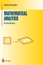 Mathematical Analysis: An Introduction