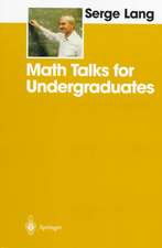 Math Talks for Undergraduates