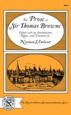 The Prose of Sir Thomas Browne