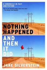 Nothing Happened and Then It Did – A Chronicle in Fact and Fiction