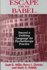 Escape From Babel – Towards a Unifying Language for Psychotherapy Practice