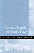 Human Rights and Scots Law