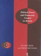 Political Power and Democratic Control in Britain