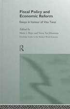 Fiscal Policy and Economic Reforms: Essays in Honour of Vito Tanzi