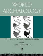 Population and Demography: World archaeology 30:2