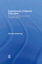 Experiences of Special Education: Re-evaluating Policy and Practice through Life Stories