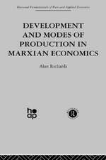 Development and Modes of Production in Marxian Economics