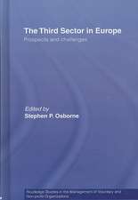 The Third Sector in Europe: Prospects and challenges