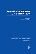 Doing Sociology of Education (Rle Edu L)